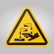 Beware Corrosive Substance Symbol Isolate On White Background,Vector Illustration EPS.10