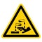 Beware Corrosive Substance Symbol ,Vector Illustration, Isolate On White Background Label. EPS10