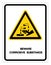 Beware Corrosive Substance Symbol ,Vector Illustration, Isolate On White Background Label. EPS10