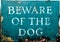 Beware Dog Sign