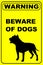 Beware of Dogs Warning Sign