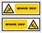 Beware Drop Symbol, Vector Illustration, Isolate On White Background Label. EPS10