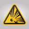 Beware Explosive Material Symbol Sign Isolate On White Background,Vector Illustration