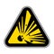 Beware Explosive Material Symbol Sign Isolate On White Background,Vector Illustration EPS.10