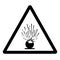 Beware Explosive Symbol Sign ,Vector Illustration, Isolate On White Background Label. EPS10