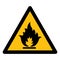 Beware Flammable Gas Symbol Isolate On White Background,Vector Illustration EPS.10