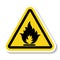 Beware Flammable Gas Symbol Isolate On White Background,Vector Illustration EPS.10