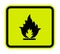 Beware Flammable Gas Symbol Isolate On White Background,Vector Illustration EPS.10