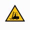 Beware Forklift Symbol Sign,Vector Illustration, Isolate On White Background Label. EPS10