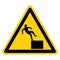 Beware High Level Drop Symbol Sign,Vector Illustration, Isolate On White Background Label. EPS10