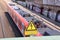 Beware of high voltage, railway contact wire