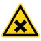 Beware Irritant Symbol Yellow Sign,Vector Illustration, Isolate On White Background Label. EPS10