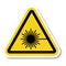 Beware Laser Beam Symbol Sign Isolate on White Background,Vector Illustration