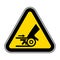 Beware Moving Machinery Symbol Sign Isolate On White Background,Vector Illustration EPS.10