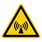 Beware Non-Ionizing Radiation Symbol, Vector Illustration, Isolate On White Background Label. EPS10