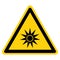 Beware Optical Radiation Symbol ,Vector Illustration, Isolate On White Background Label. EPS10