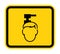 Beware Overhead Hazard Symbol Isolate On White Background,Vector Illustration EPS.10