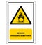 Beware Oxidizing Substance Symbol ,Vector Illustration, Isolate On White Background Label. EPS10