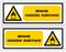 Beware Oxidizing Substance Symbol ,Vector Illustration, Isolate On White Background Label. EPS10