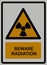 Beware radiation signs