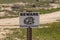 Beware of Rattlesnakes sign, Badlands, SD, USA