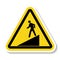 Beware Slope Symbol Sign Isolate On White Background,Vector Illustration EPS.10