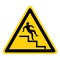 Beware Step Symbol, Vector Illustration, Isolate On White Background Label. EPS10