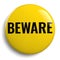 Beware Symbol Icon Isolated