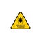 Beware of ticks warning mite sign design vector illustration isolated.