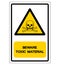 Beware Toxic Chemicals Symbol Sign, Vector Illustration, Isolate On White Background Label. EPS10