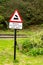 `Beware of Trains` Warning Sign at Miniature Railway