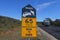Beware of the wildlife road sign in Tasmania Australia