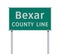 Bexar County Line road sign