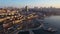 Beyoglu and Besiktas Districts of Istanbul on Sunny Morning in Spring. Turkey. Aerial View