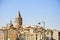 Beyoglu district historic architecture and Galata tower.