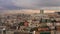 Beyoglu District of Istanbul on Cloudy Morning in Spring. Turkey. Aerial View