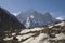 Bhagirathi Parbat and Gangotri glacier