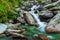 Bhagsu waterfall. Bhagsu, Himachal Pradesh, India