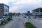 Bhairahawa, Nepal - July 13 2020: Intersection at Siddhartha Highway in Bhairawa, Nepal. The city is gateway to Lumbini,