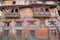 BHAKTAPUR, NEPAL: Traditional house facade inside the old town