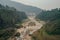 Bhalam suspension bridge and Seti riverbank, Pokhara, Nepal