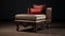 Bharath Kutia Arm Chair: Ottoman Art Style With Intricate Details