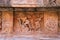 Bhima rescuing Draupadi, motifs on the plinth, Airavatesvara Temple complex, Darasuram, Tamil Nadu