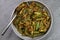 Bhindi Masala or stuffed Bhindi or okra, an Indian vegetable