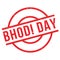 Bhodi Day rubber stamp