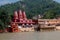 Bholanath Sevashram temple, embankment of the Ganiga River, the city of Haridwar. India