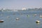 Bhopal Upper Lake , Boats and City Landscape