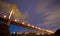 Bhumibol Mega Bridge (Industrial Ring Mega Bridge) at night, Ban