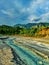 Bhutan hills view and small rivers.