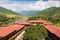 Bhutan - October 24, 2021: Inside  Punakha Dzong in Bhutan. Punakha Dzong Monastery, one of the largest monasteries in Asia. The